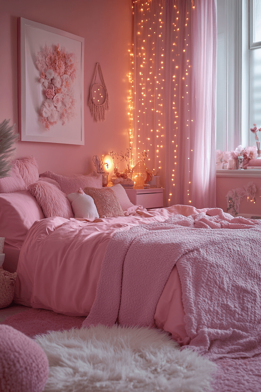 Pink Dorm Room Decor