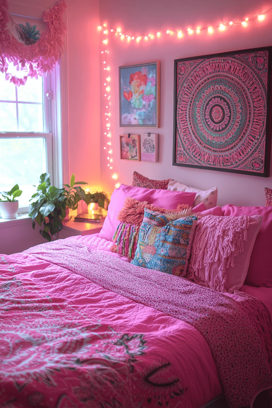 Pink Dorm Room Decor