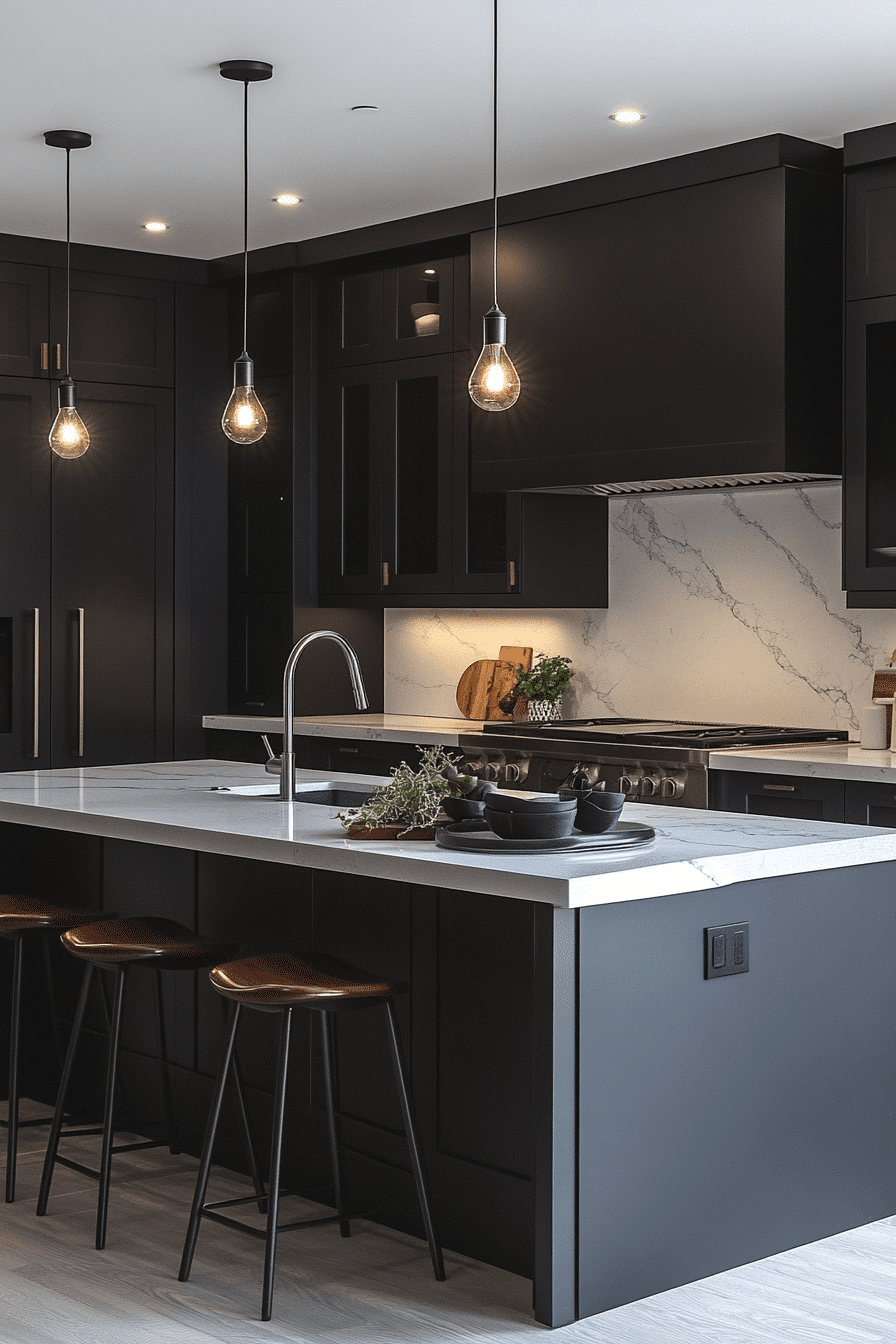 Dark Kitchen Cabinets