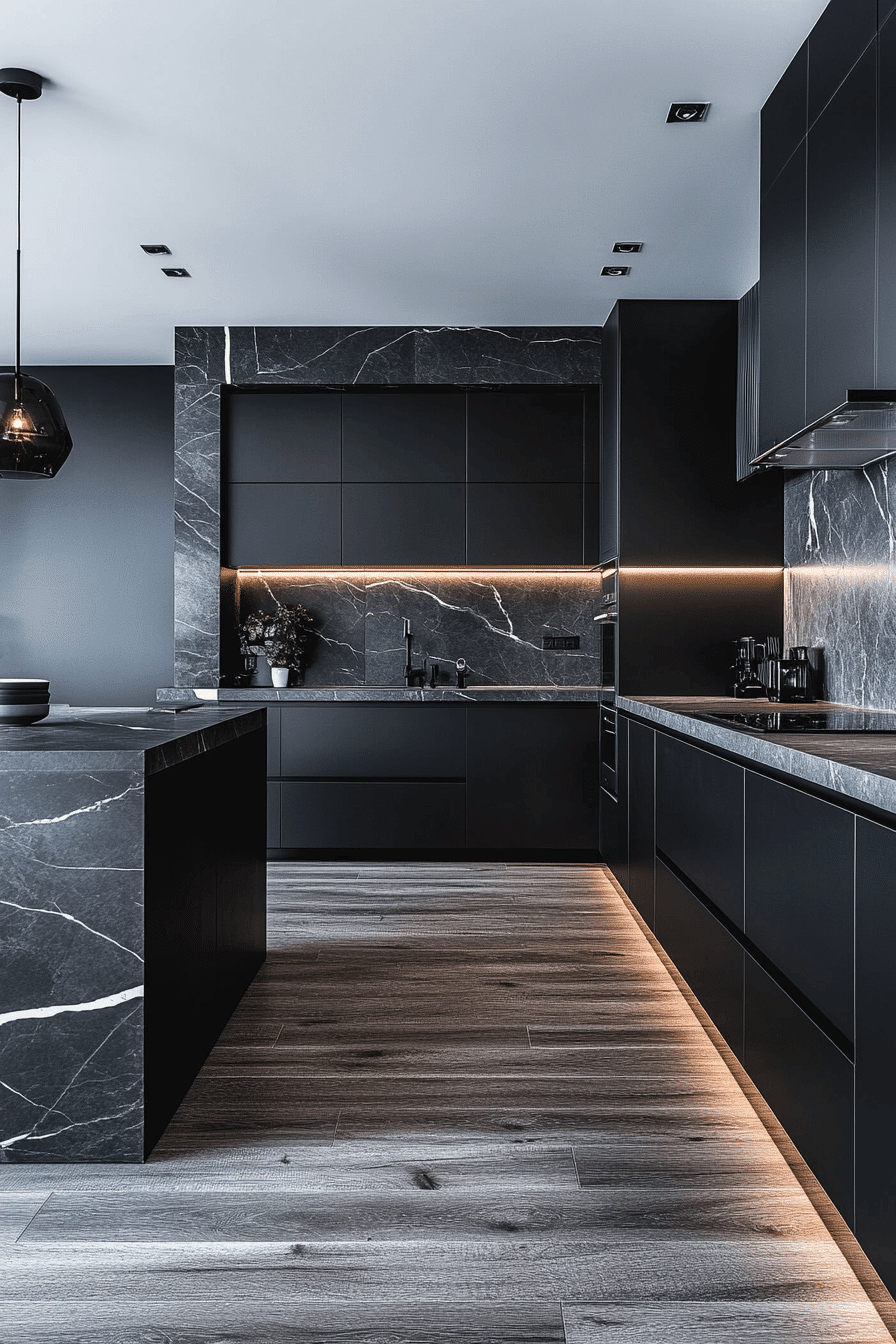 Dark Kitchen Cabinets