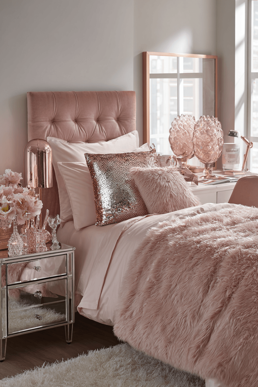 Pink Dorm Room Decor