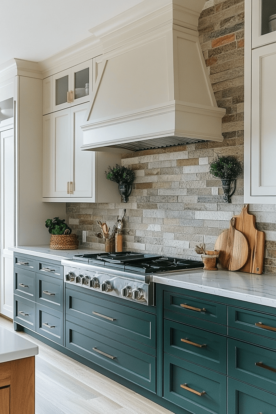 Green Kitchen Cabinet