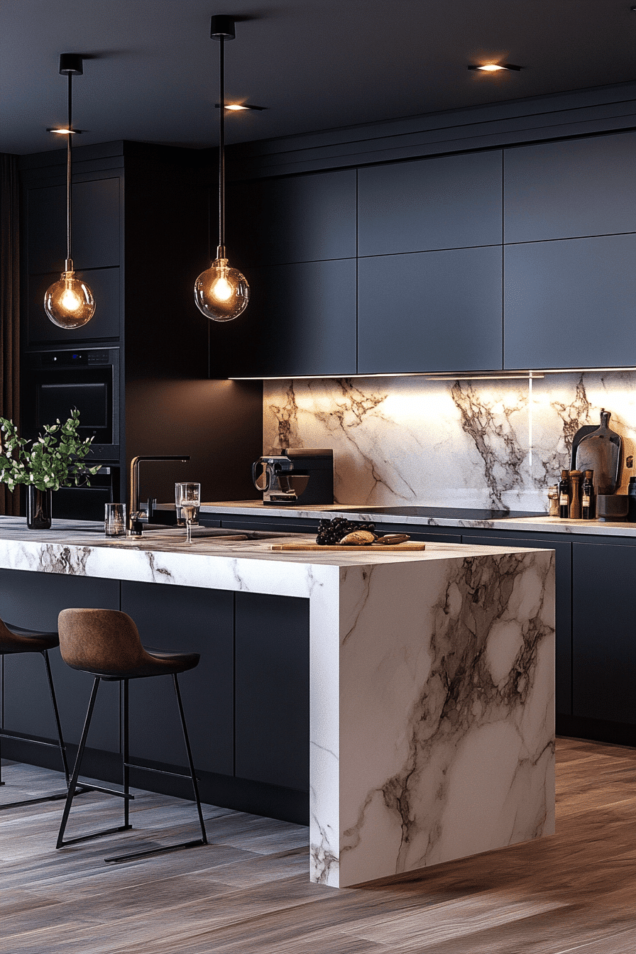 Dark Kitchen Cabinets