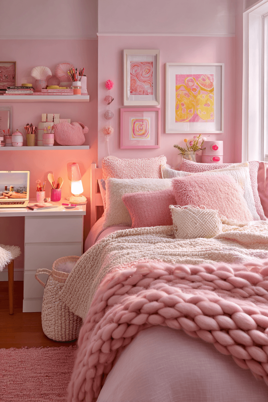 Pink Dorm Room Decor
