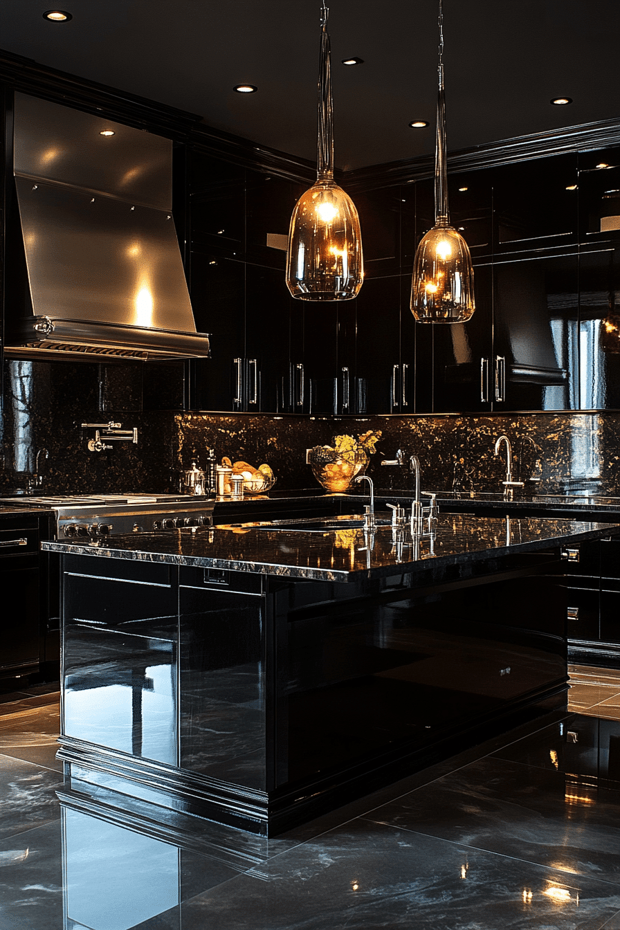 Dark Kitchen Cabinets