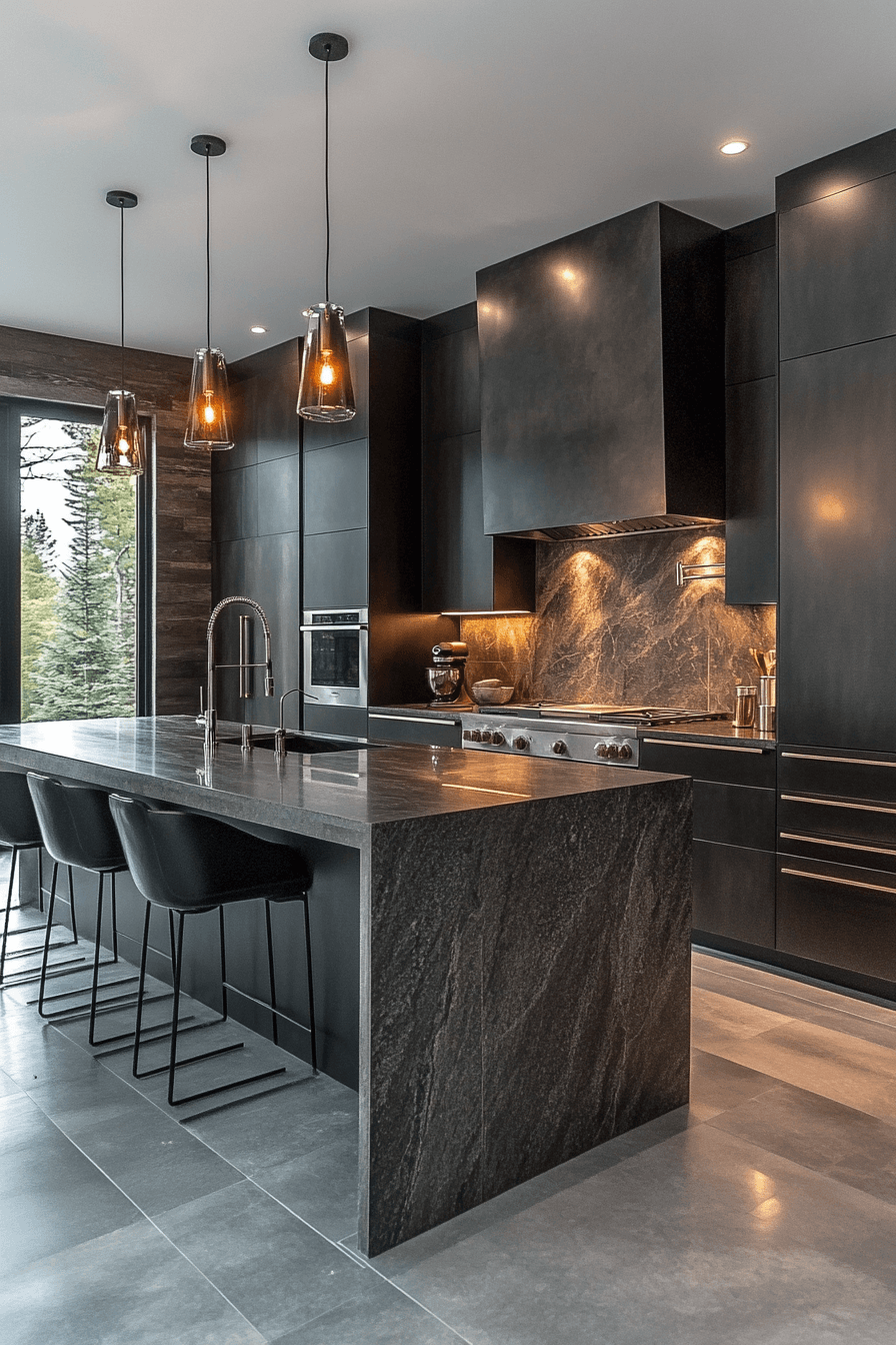 Dark Kitchen Cabinets