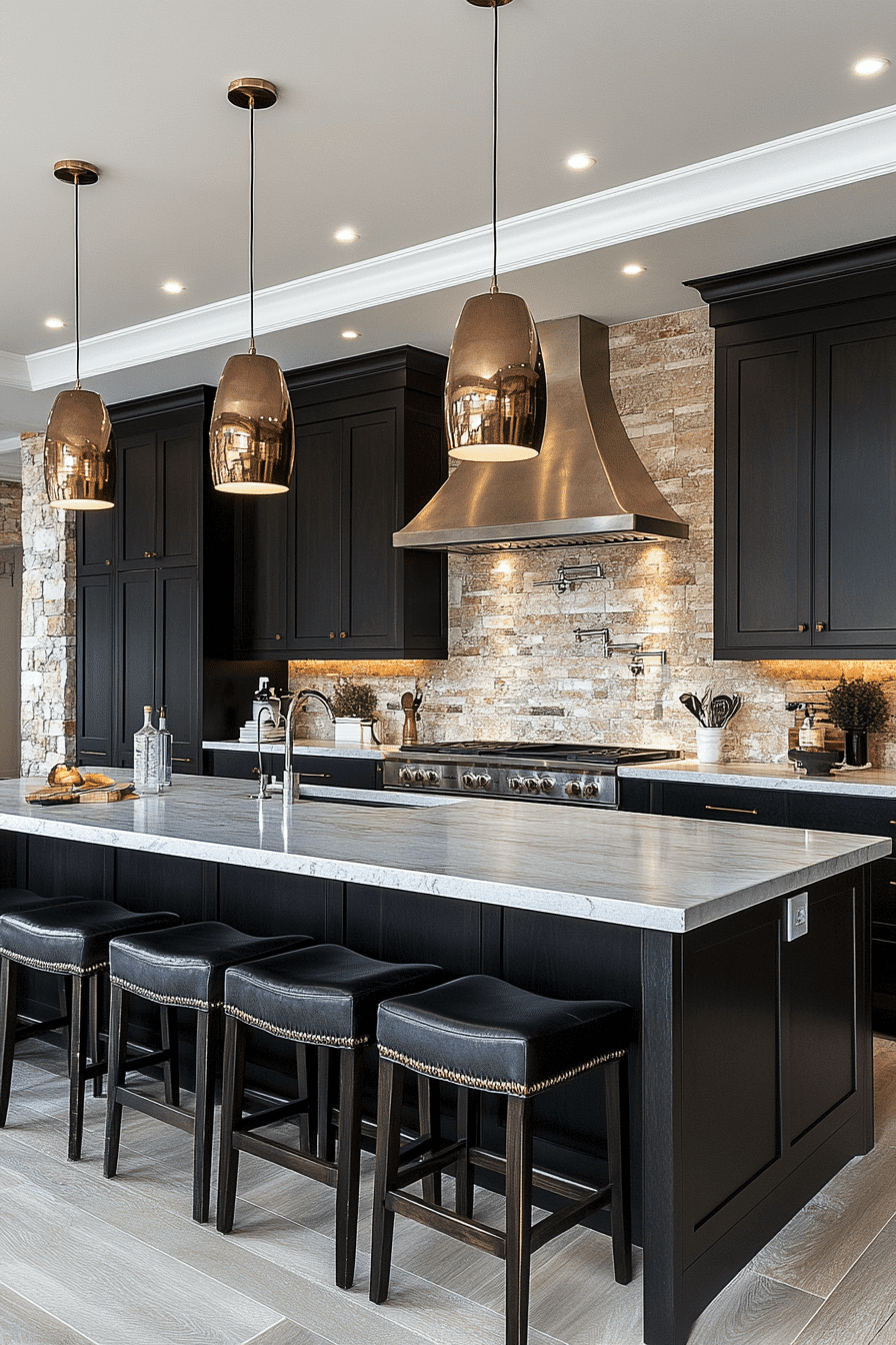 Dark Kitchen Cabinets