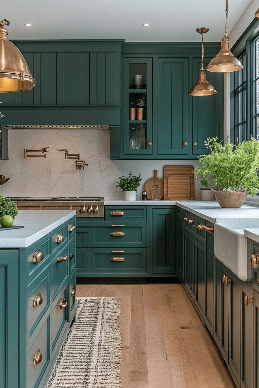Green Kitchen Cabinet