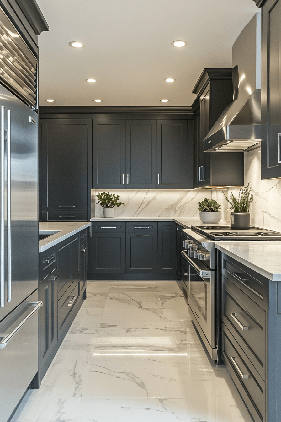 Dark Kitchen Cabinets