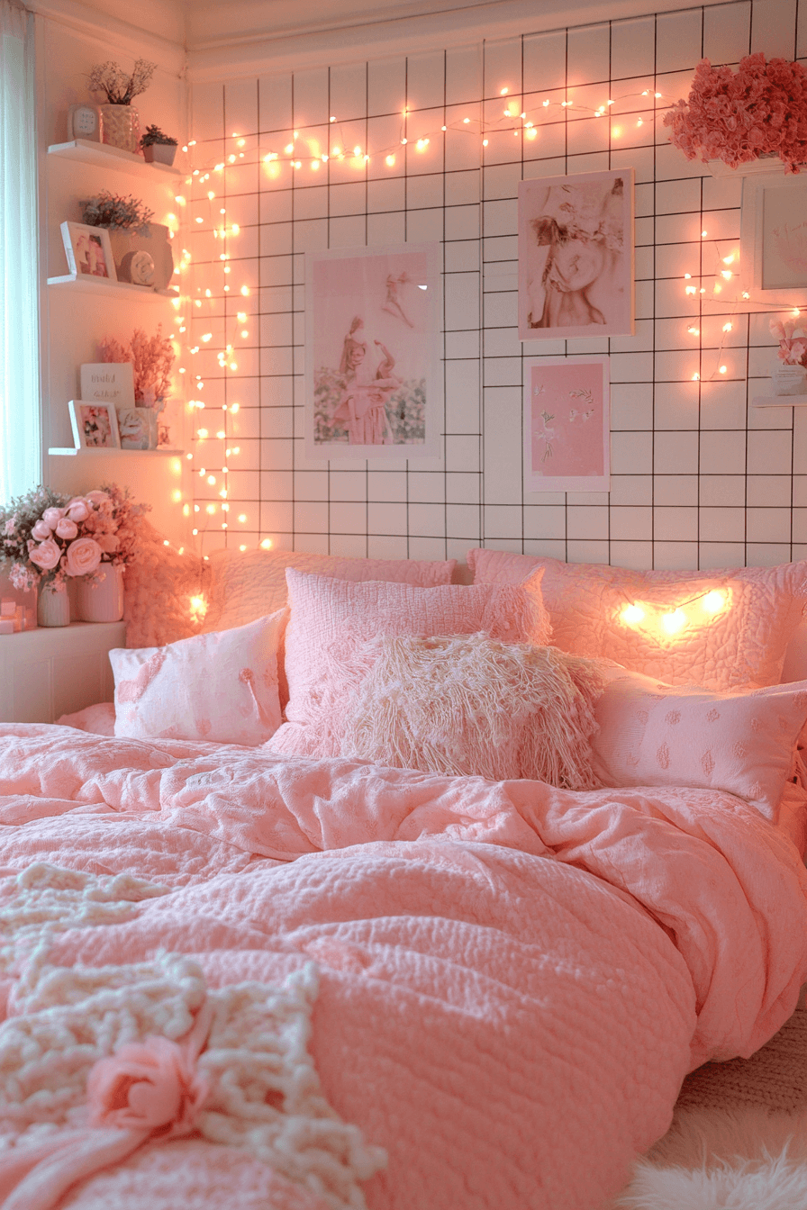 Pink Dorm Room Decor