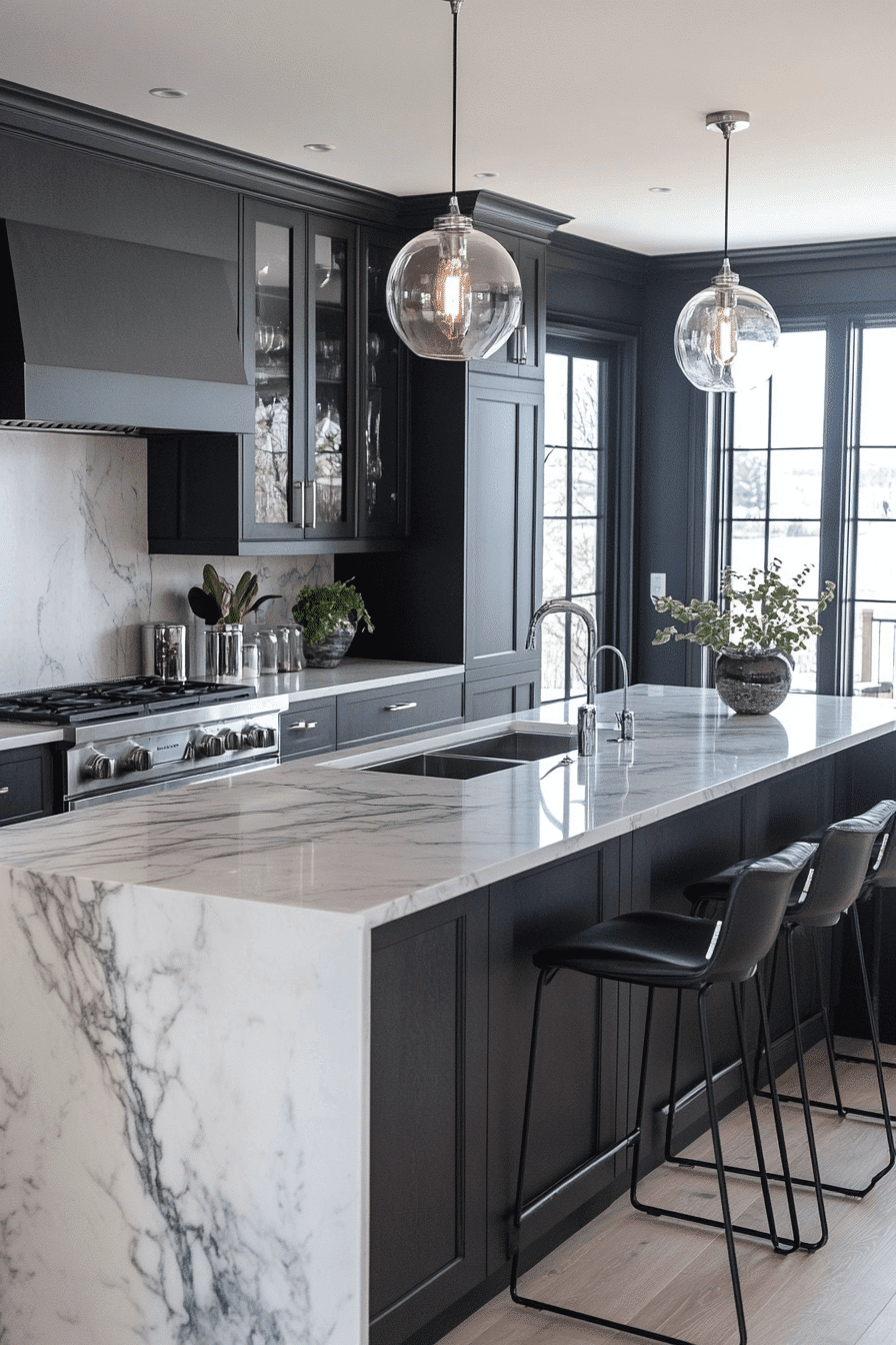 Dark Kitchen Cabinets