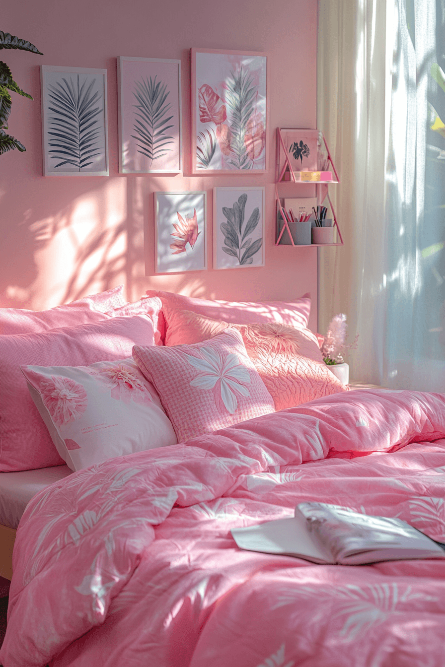 Pink Dorm Room Decor