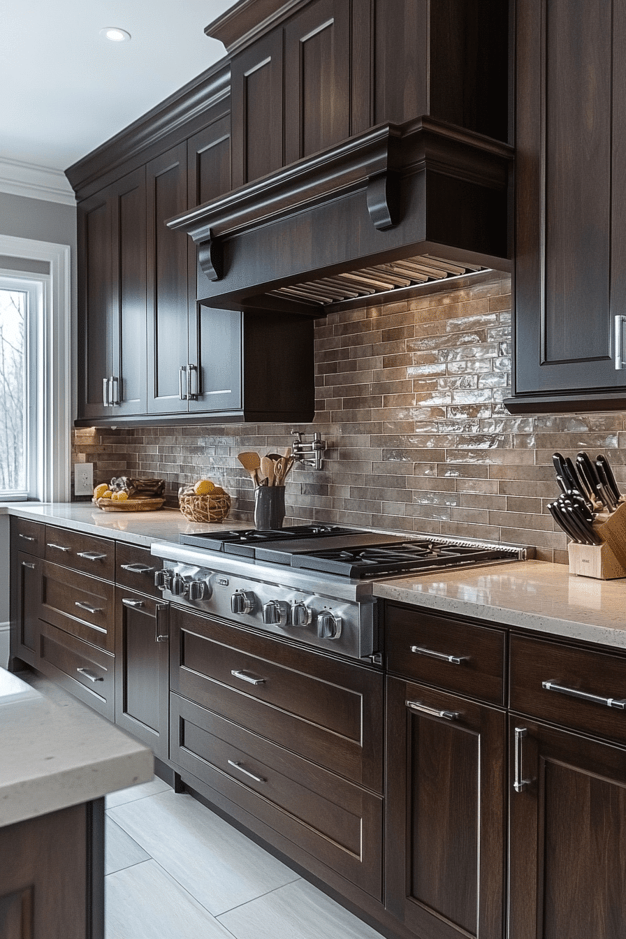 Dark Kitchen Cabinets