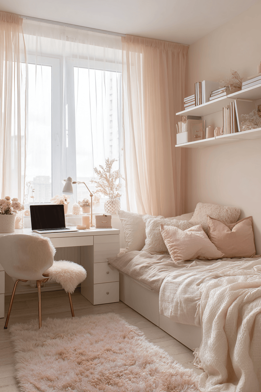 Pink Dorm Room Decor