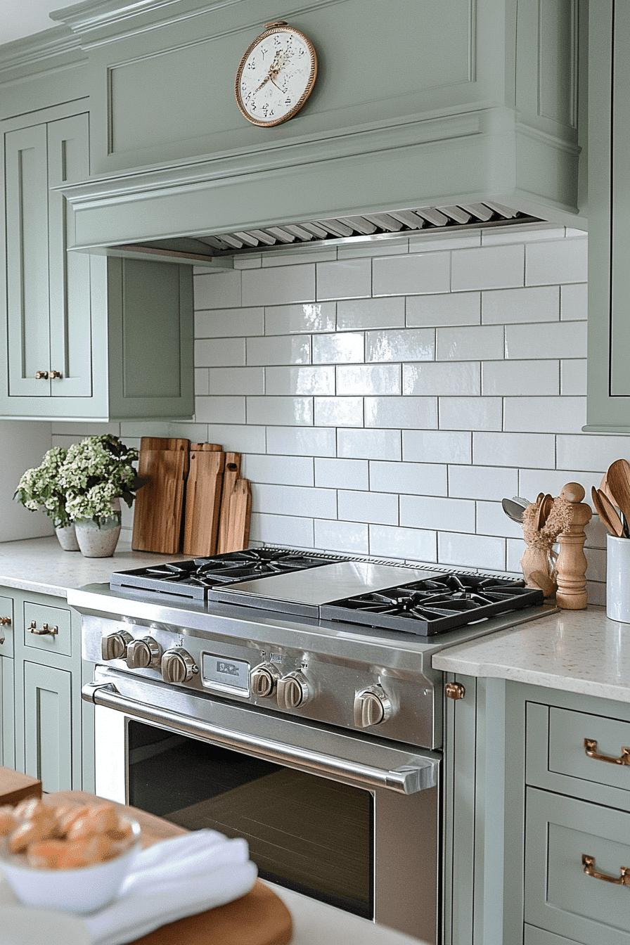Green Kitchen Cabinet