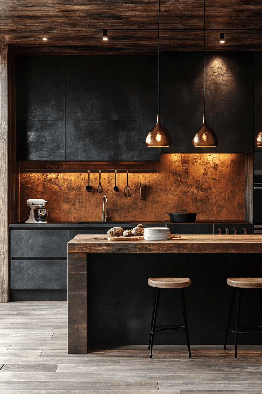 Dark Kitchen Cabinets