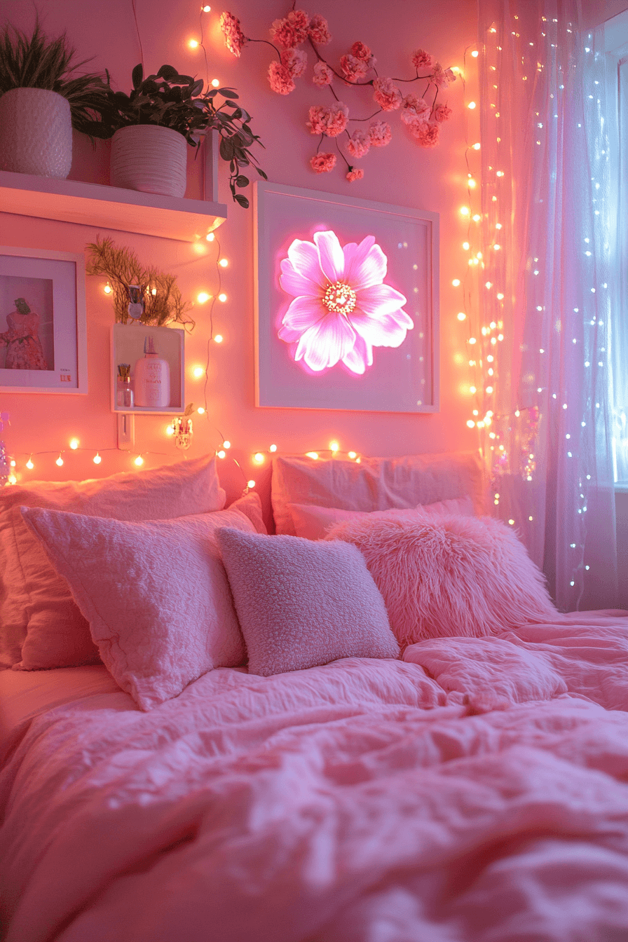 Pink Dorm Room Decor