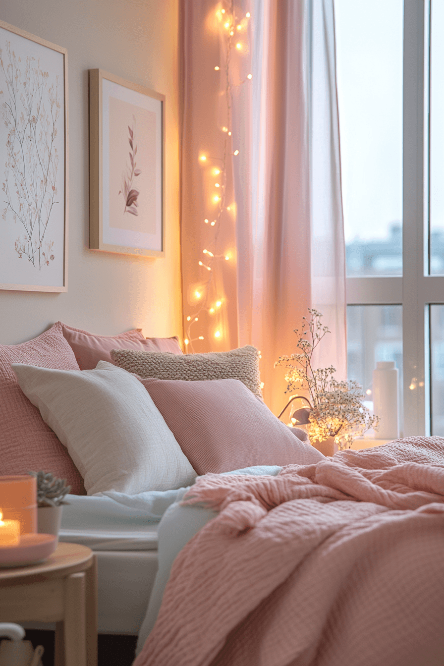 Pink Dorm Room Decor