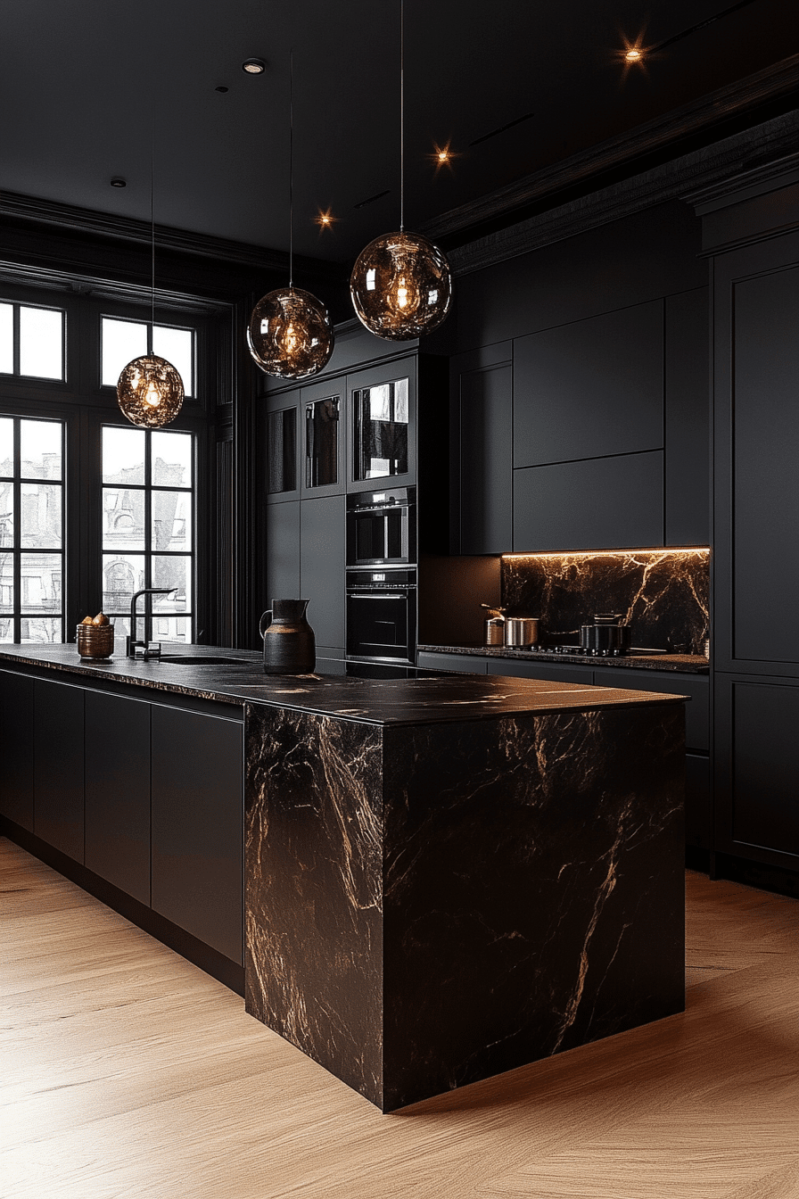 Dark Kitchen Cabinets