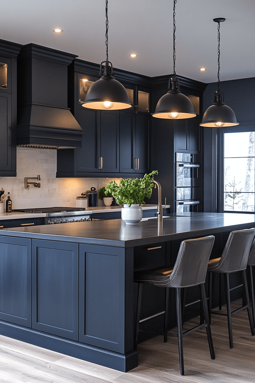 Dark Kitchen Cabinets