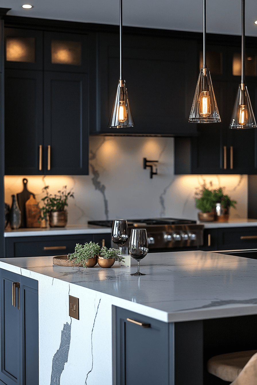 Dark Kitchen Cabinets