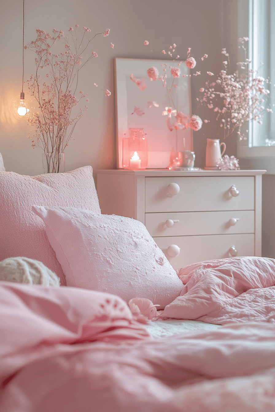 Pink Dorm Room Decor