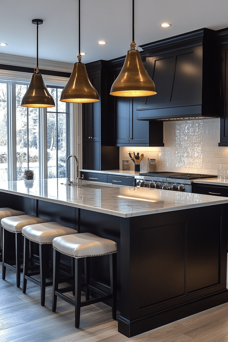 Dark Kitchen Cabinets