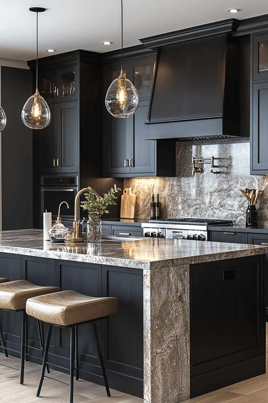 Dark Kitchen Cabinets