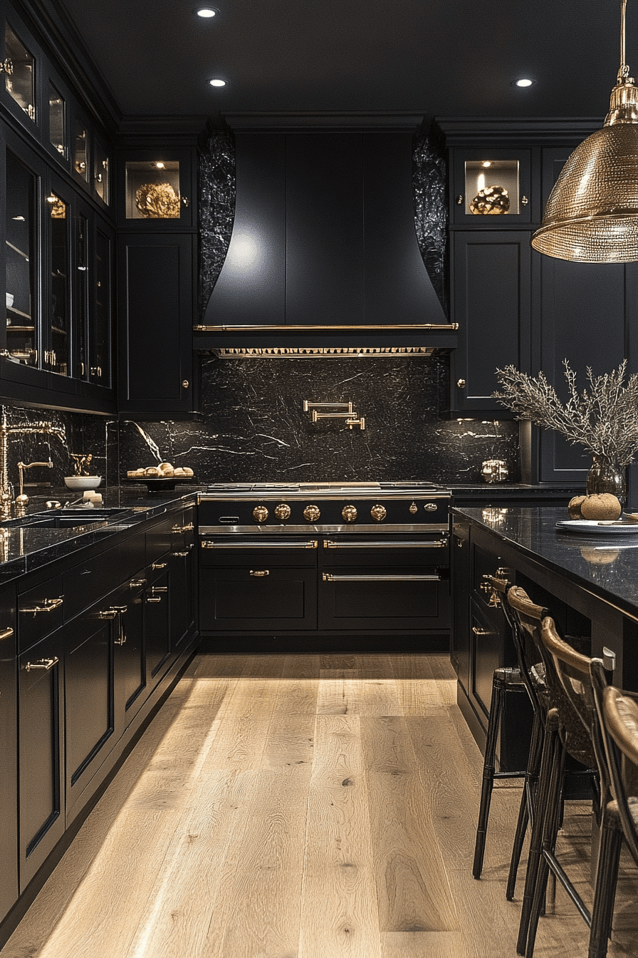 Dark Kitchen Cabinets