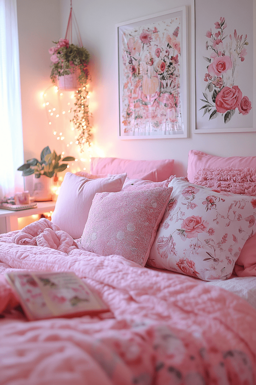 Pink Dorm Room Decor