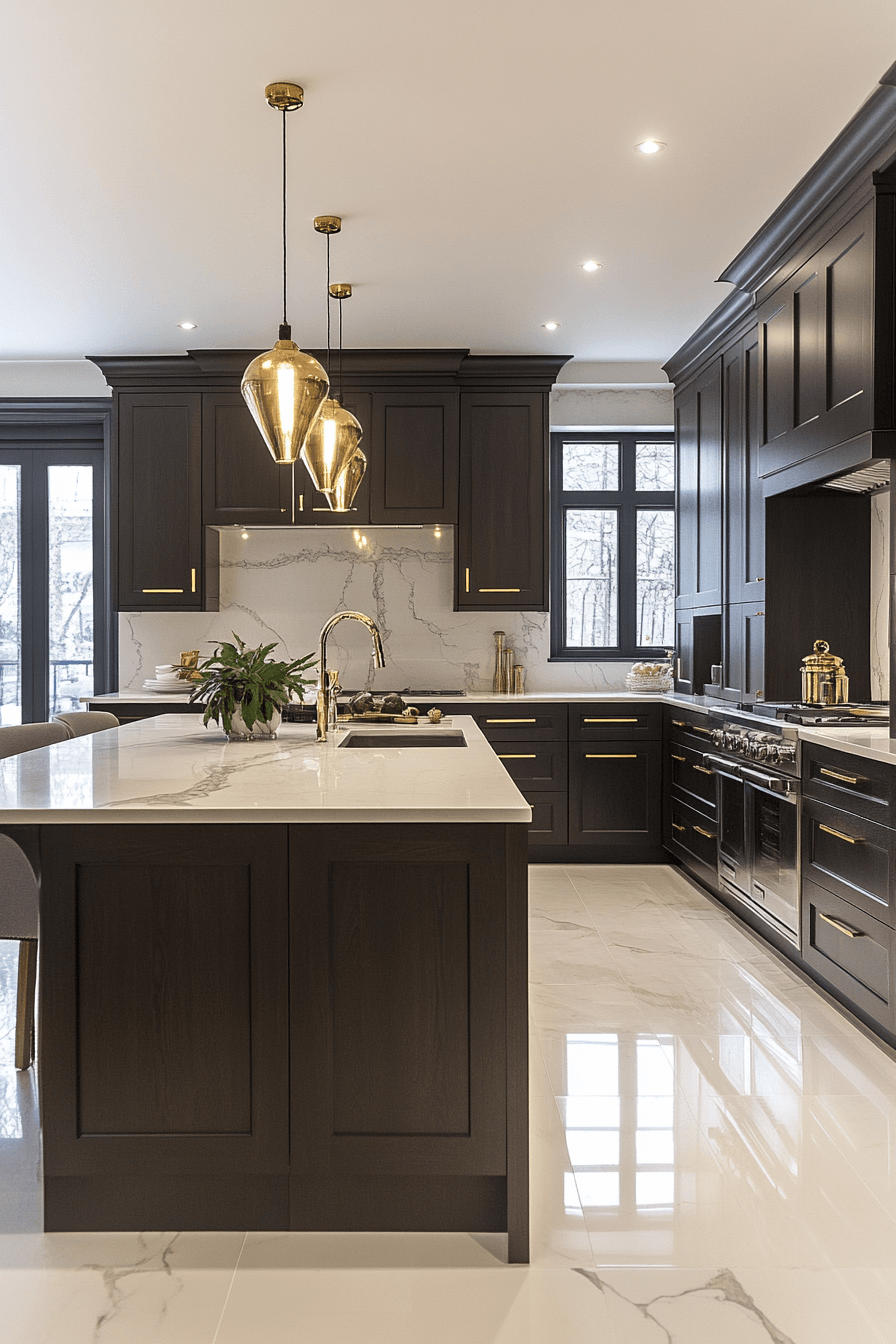 Dark Kitchen Cabinets