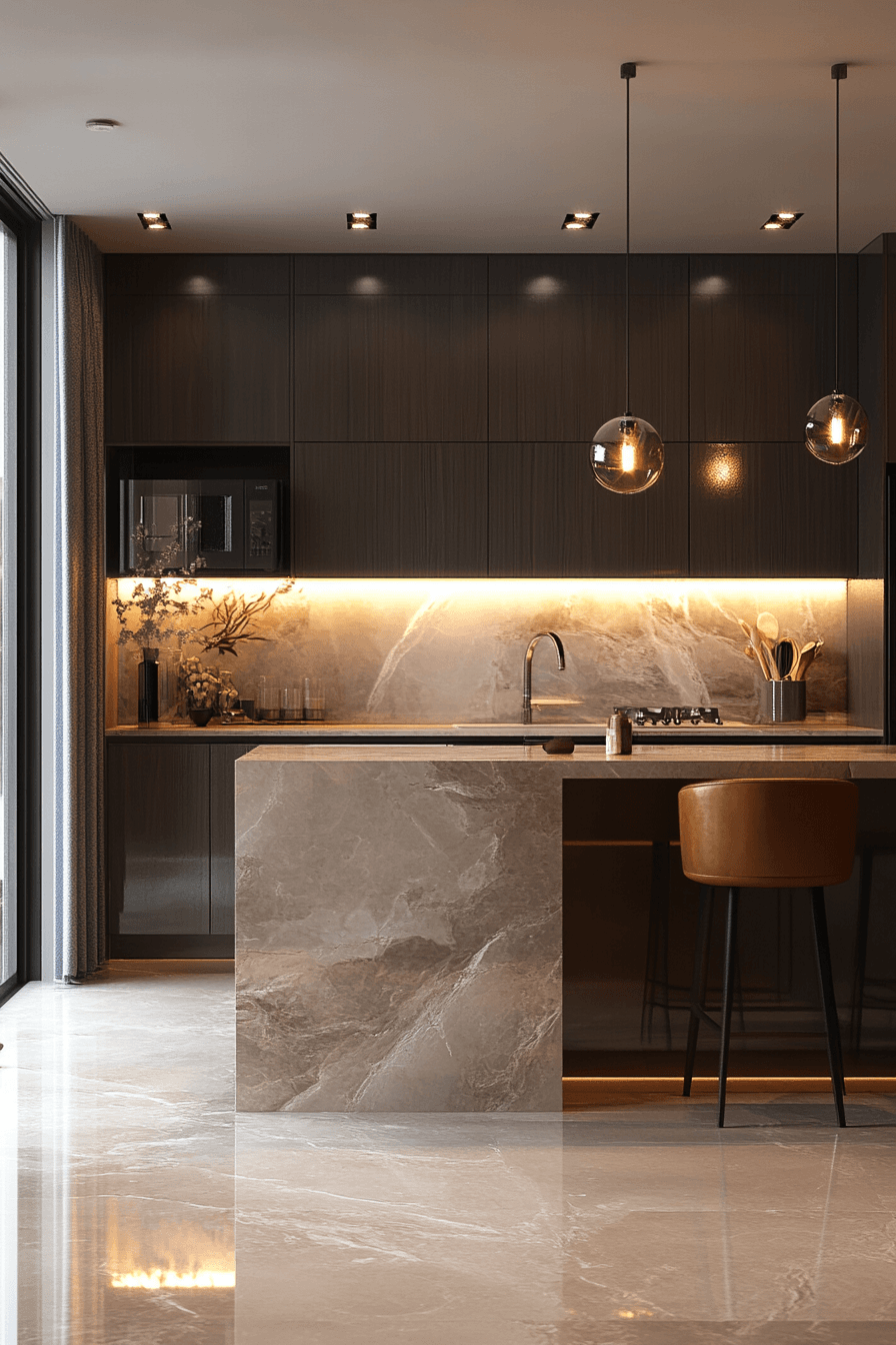 Dark Kitchen Cabinets