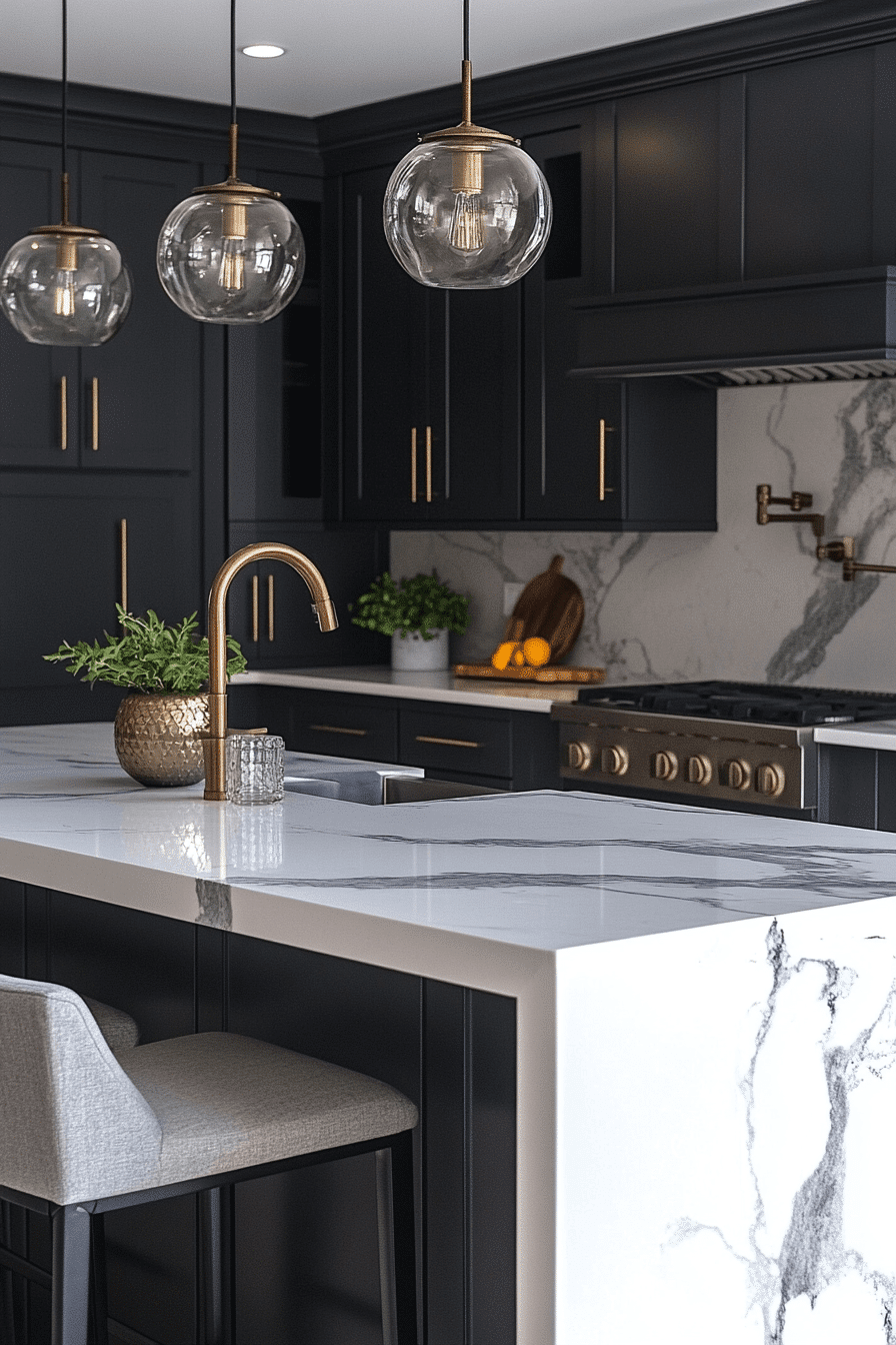 Dark Kitchen Cabinets