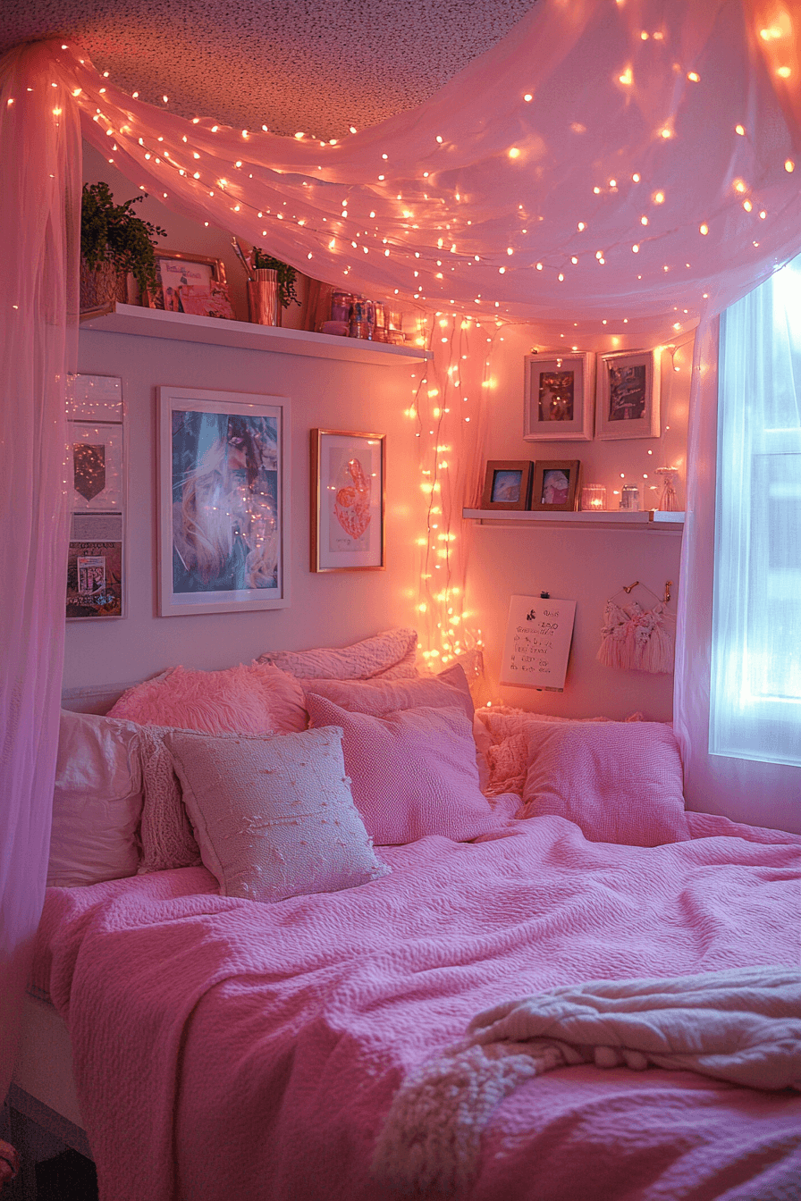 Pink Dorm Room Decor