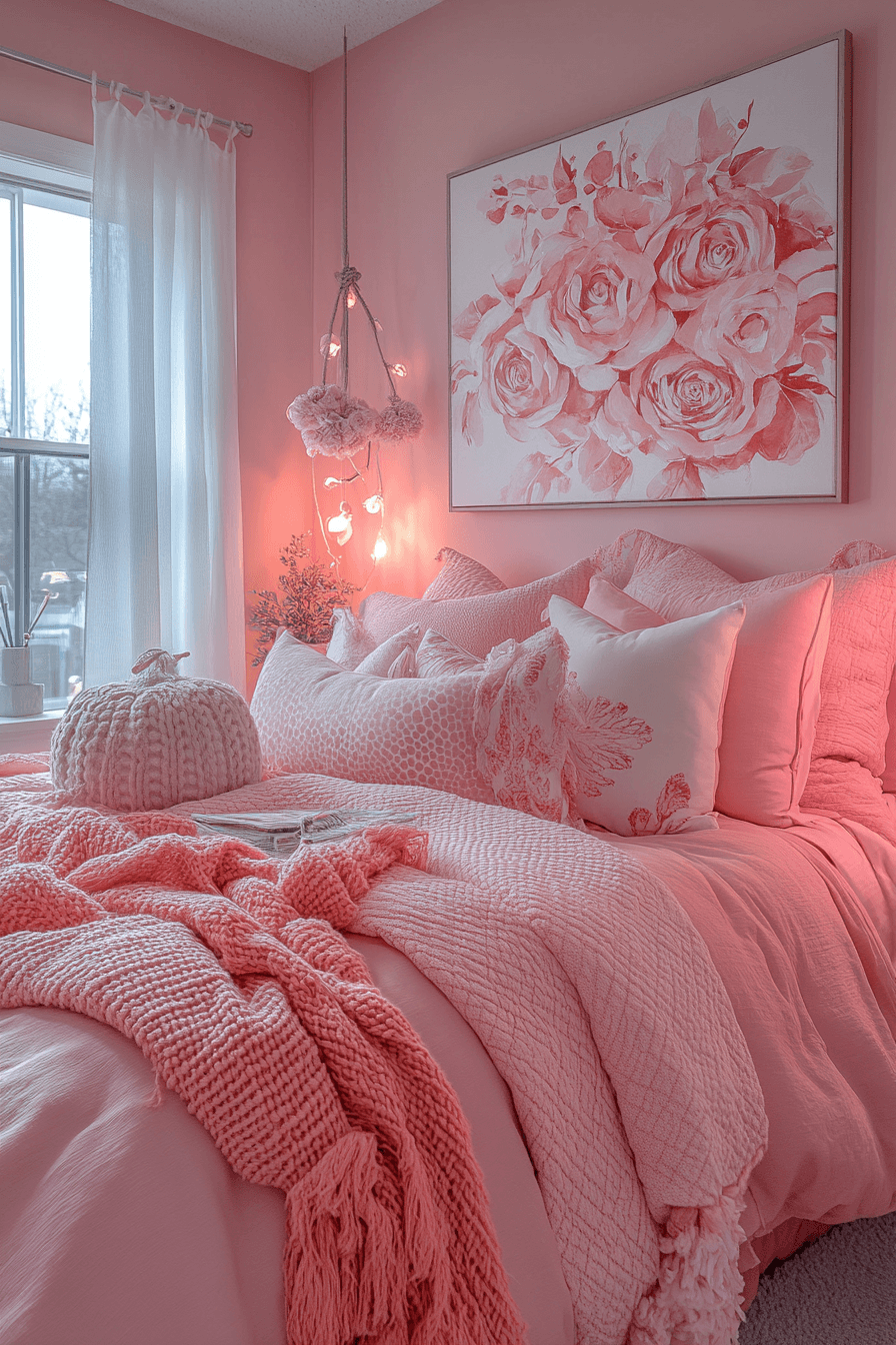 Pink Dorm Room Decor