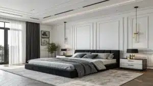 black white and grey bedroom ideas