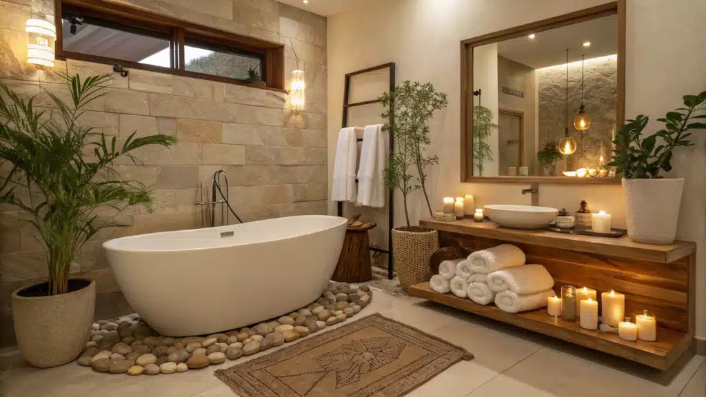 cozy bathroom