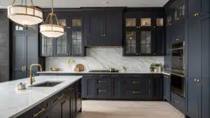 dark kitchen cabinets