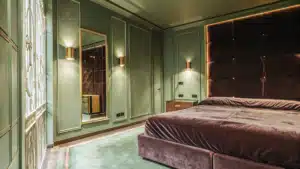 dark purple bedroom