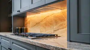 natural stone backsplash kitchen