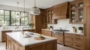 wood kitchen cabinets