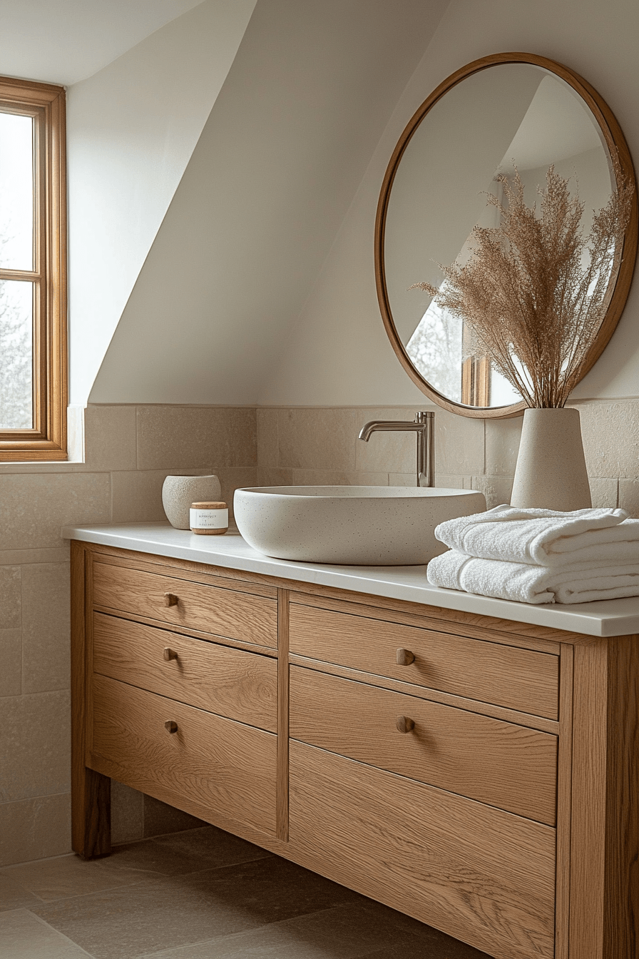 Farmhouse Bathrooms That Balance Rustic With Real Life