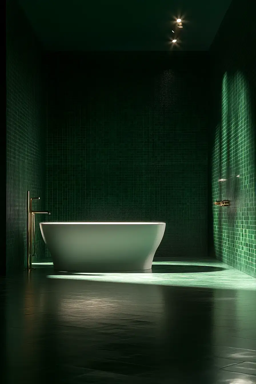 29 Dark Green Bathroom Ideas That Bring the Outdoors In