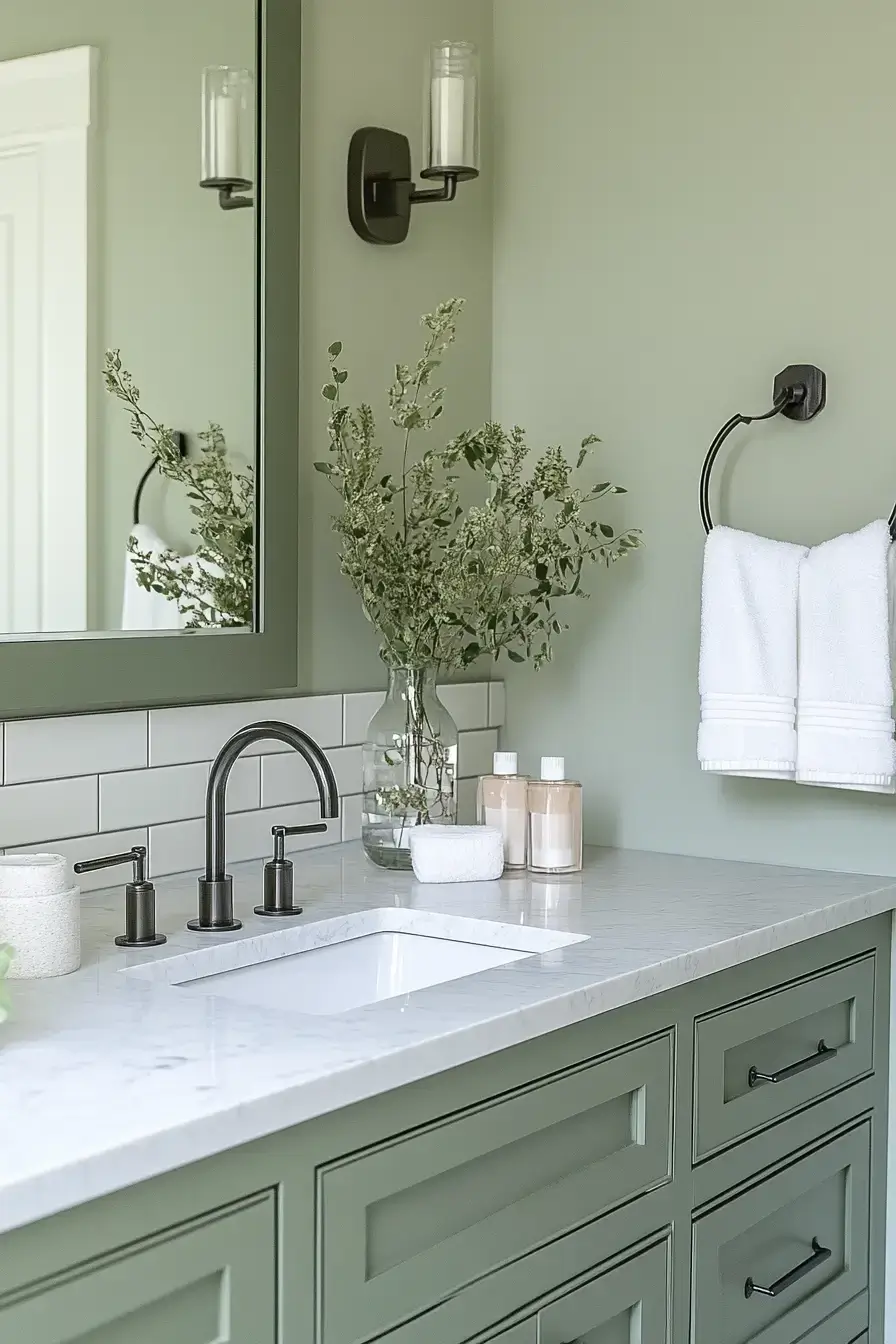 29 Sage Green Bathroom Ideas That Calm the Morning Rush