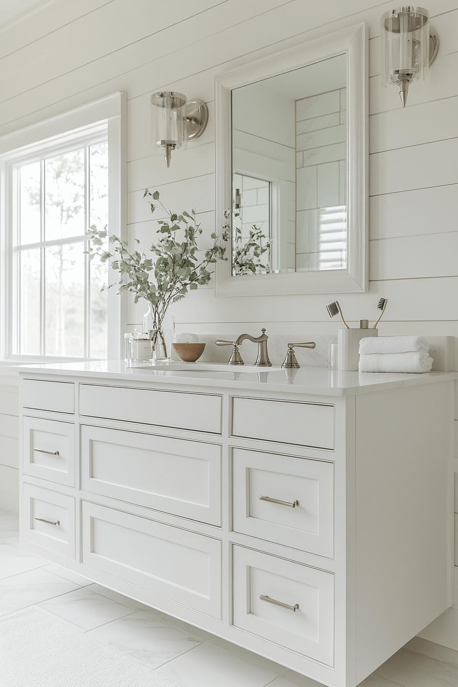White Bathrooms That Feel Clean Without Feeling Cold