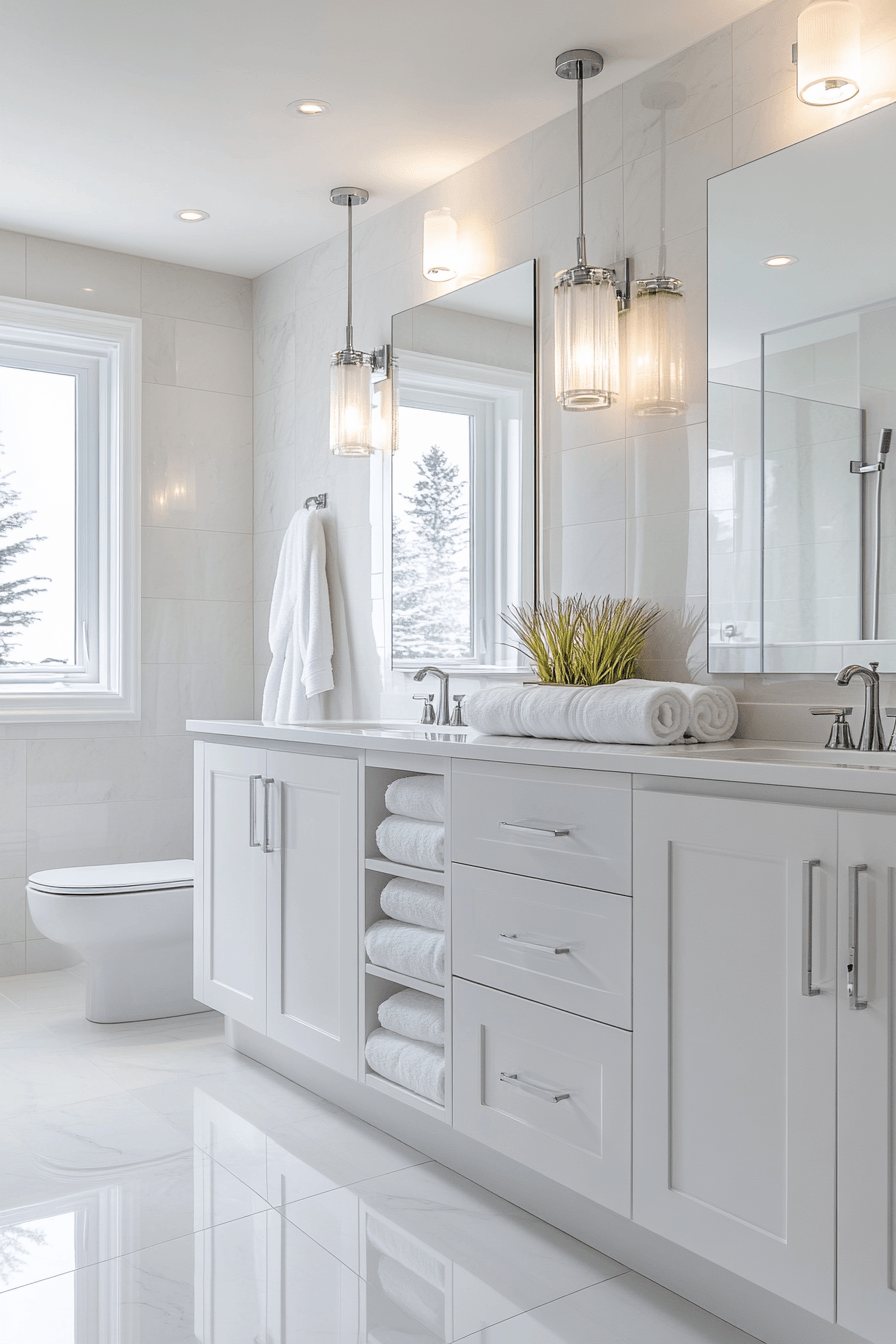 White Bathrooms That Feel Clean Without Feeling Cold