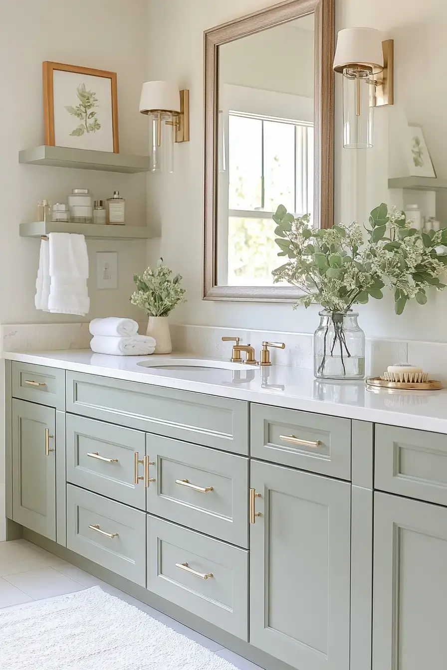 29 Sage Green Bathroom Ideas That Calm the Morning Rush