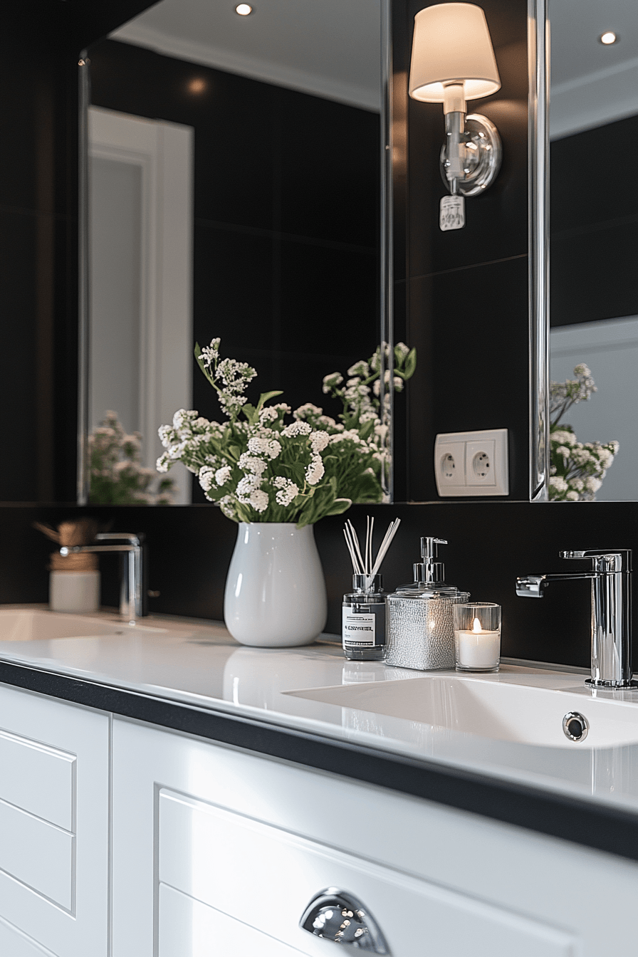 Black and White Bathrooms That Stay Interesting Without Adding Color