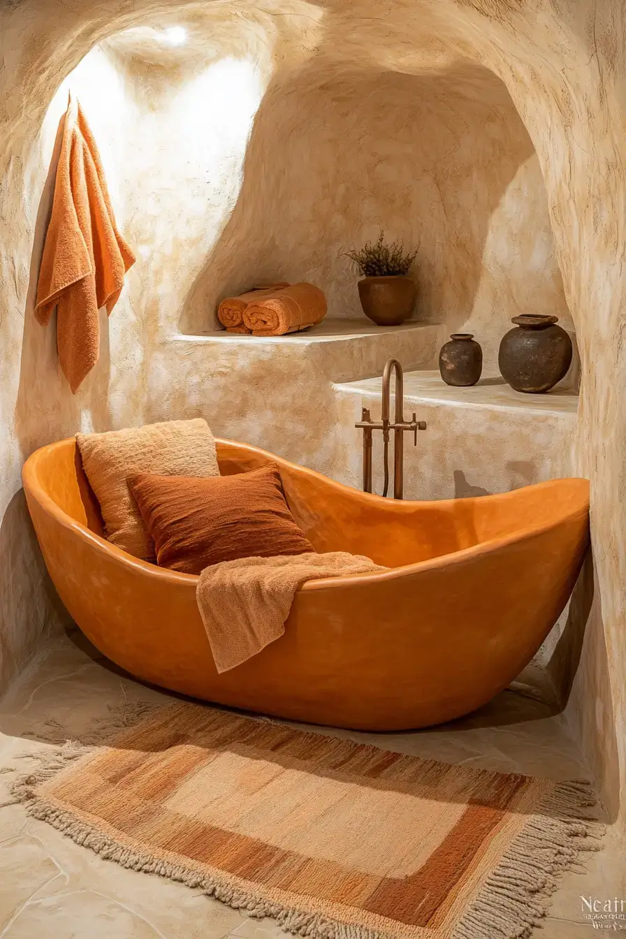 29 Terracotta Bathroom Ideas That Warm Up the Whole House 29 Terracotta Bathroom Ideas That Warm Up the Whole House