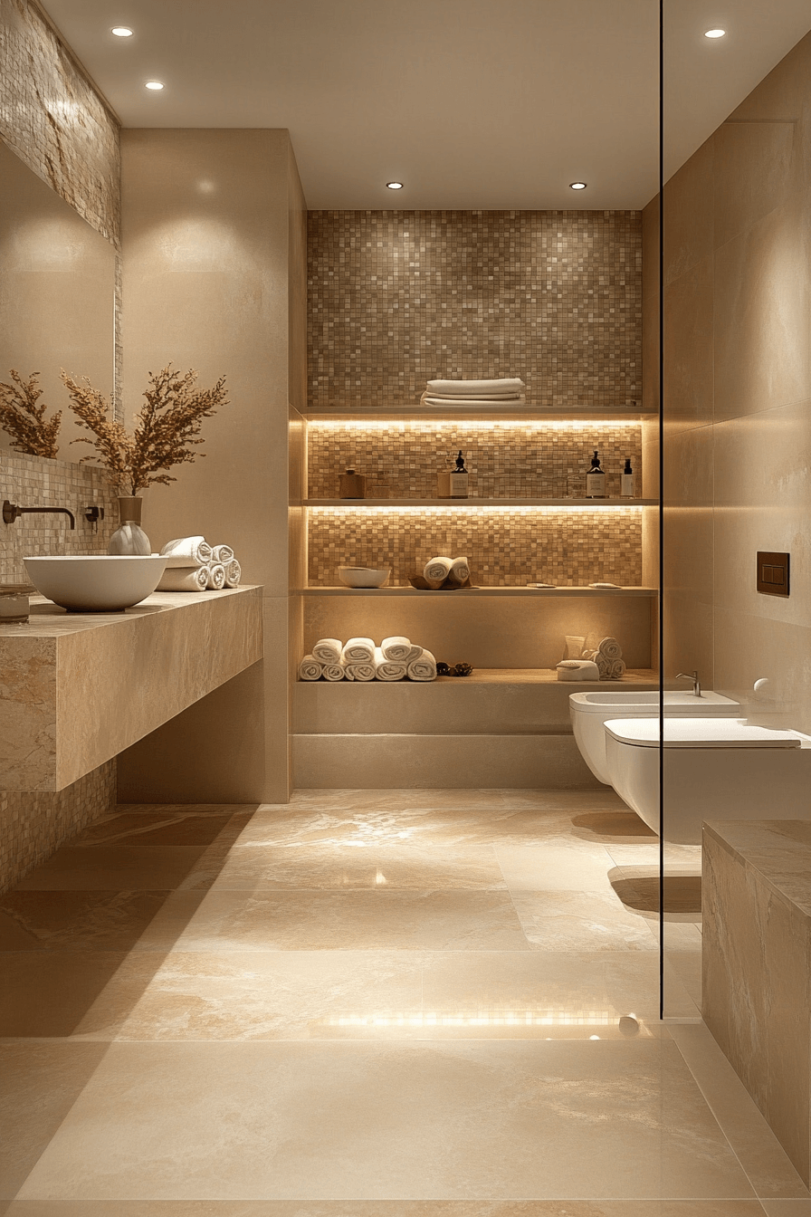 Beige Bathrooms That Feel Warm Without Looking Dated
